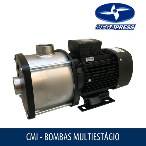 Bomba Multiestágio Megapress CMI Inox CMI4-2 1Cv 220v Monofásico