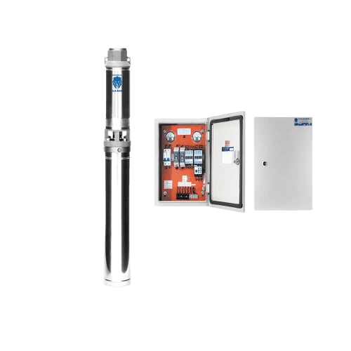 Bomba Submersa Leão 4" Polegadas 4R1PA-19 1Cv 220V Trifasico Com Painel