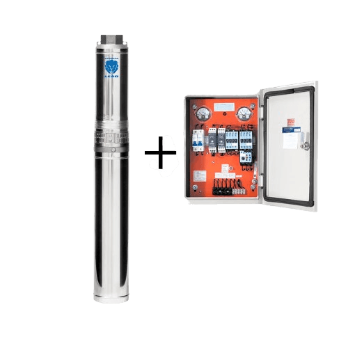 Bomba Submersa Leão 4" Polegadas 4R1IA-21 1,5Cv 380V Trifasico Com Painel